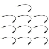 DC power adapter cables set, black, 5.5x2.1mm to 4x1.7mm barrel plugs