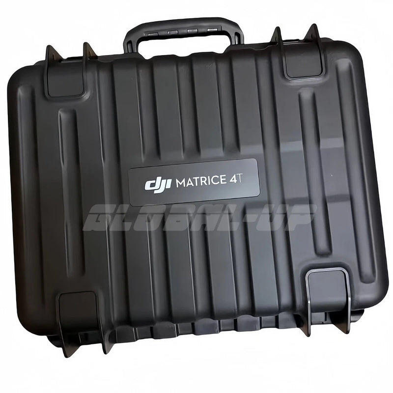 Protective hard case for DJI Matrice 4T, black with recessed handles and latch