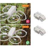 Pair of white plastic drone arm anti-shake buckle brackets, 2-piece set