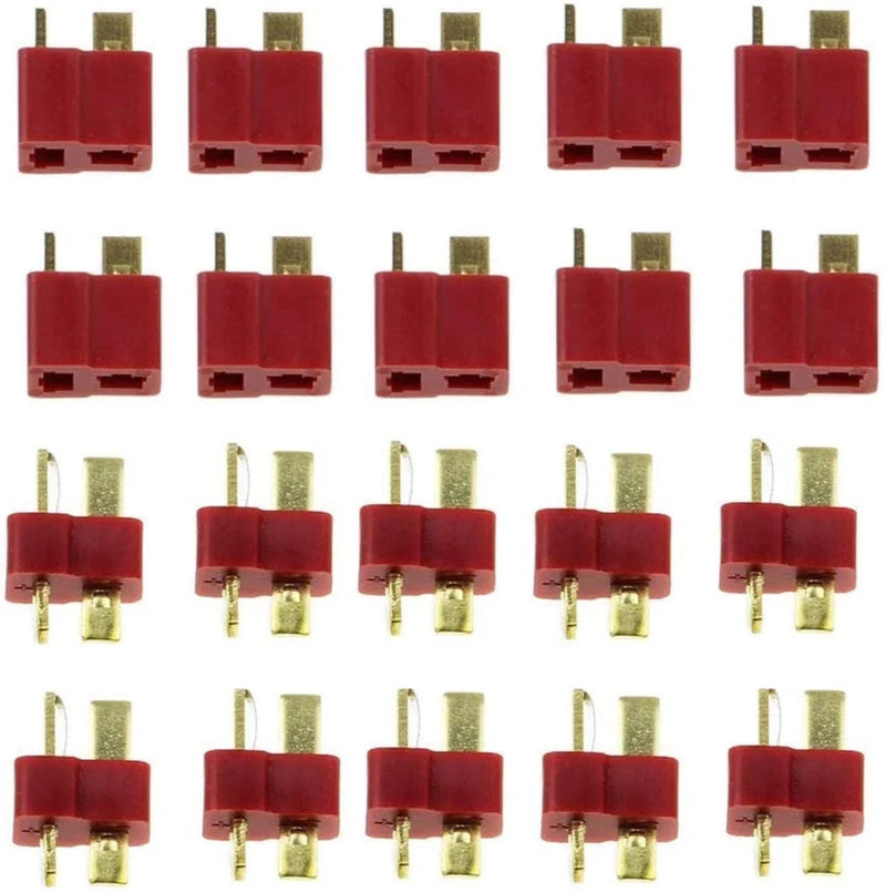 20Pc T Plug Male & Female Connectors Deans Style For RC LiPo Battery Car 10 Pair Battery