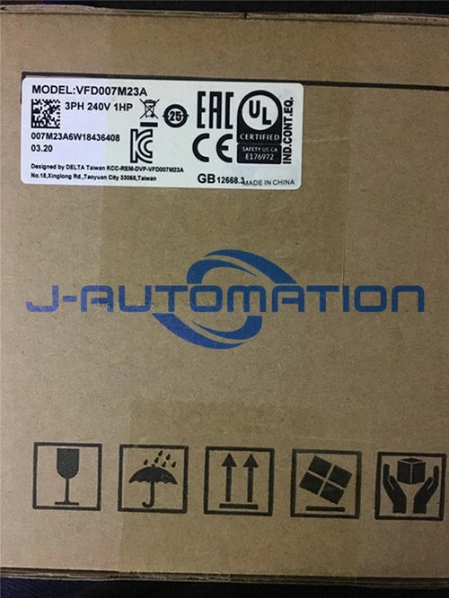 1PC New Delta Converter VFD007M23A 0.75KW Drive, AC, 1Hp, 230V Three Phase Input