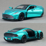 1/34 Aston Martin 2025 Vanquish Coupe Alloy Car Model Sound Light Kids Gift