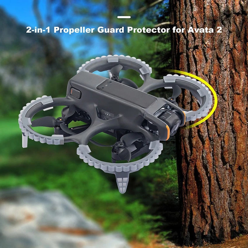 Drone propeller guard protector ring, gray protective cage for propellers