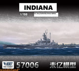 VEE HOBBY Indiana 1/700 U.S. Navy battleship model kit, BB-58 57006