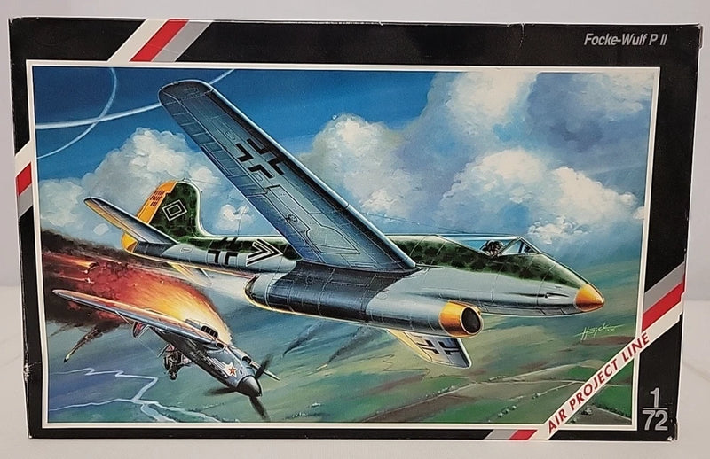 1/72 Focke-Wulf P II model kit box with fighter aircraft artwork