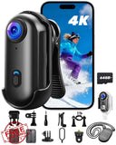 JIALAIWOWO 4K Action Camera w/ 64GB Card, Wi-Fi, Waterproof Case
