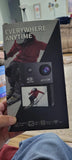 4K action camera retail box with front camera lens and feature icons
