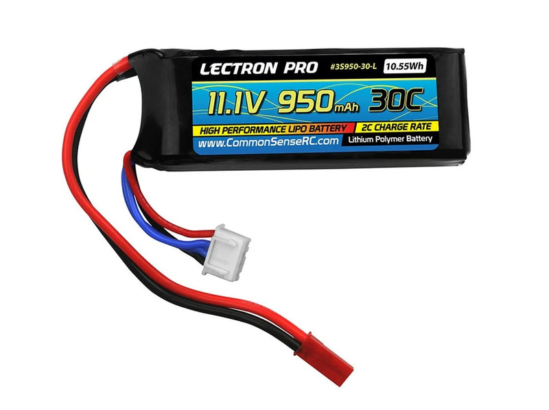 Lectron Pro 11.1V 950mAh 30C Lipo Pack : Blade 200 SR X, CX4 & T-Rex 250 Battery
