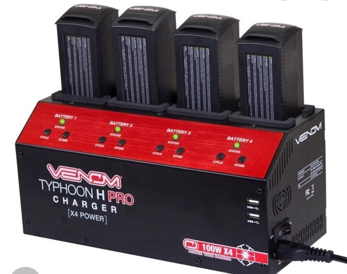 Venom - Typhoon H  PRO 4-Port LiPo Battery Balance Charger ** Open Box** Battery