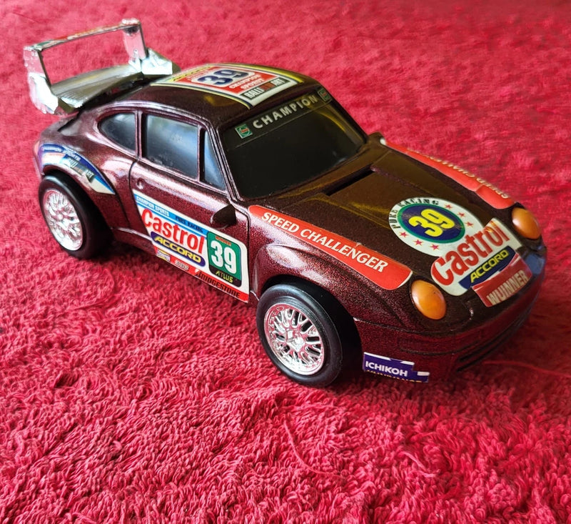 PORSCHE 911 Carrera BATTERY OPERATED 1:24 SCALE MODEL WORKING VGC Battery