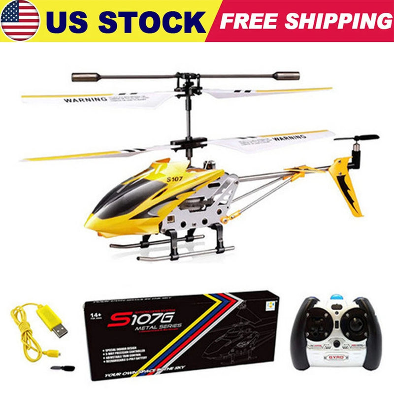 Syma S107G 3.5CH Mini RC Helicopter Metal Remote Control Helicopter Yellow