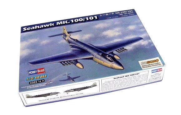 1/72 scale Seahawk Mk.100/101 aircraft model kit in blue retail box