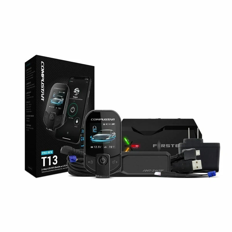 Compustar Pro RFX-P2WT13-SF 3-Mile 2-Way LCD RF Remote + DR-X1 LTE Drone Mobile