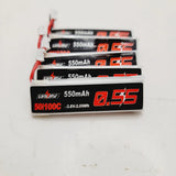 5Pcs URUAV 3.8V 550mAh 50/100C 1S HV 3.8V Lipo Battery