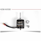 Outer-rotor brushless motor KV550 with wiring lead and mounting screws