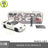 1/18 Mazda RX-7 RX 7 Initial D FC3S Takahashi Ryosuke Whelart Diecast Model Car