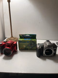 (3) Camera Lot: Fujifilm Waterproof 800, Polaroid IE6035, Nikon N75, PARTS ONLY