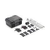 DJI Transmission kit with black hard case, module units, cables, and antenna parts