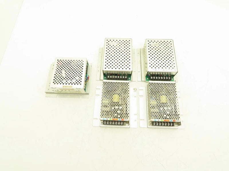 Various Mfr 12VDC Power Supplies 115/230VAC Input Lot of 5