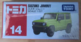 Takara Tomy Tomica #14 SUZUKI JIMNY Diecast Model Car SUV 1/57 Scale Lime Green