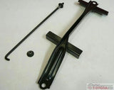 Toyota battery hold-down clamp kit with black bracket and threaded rod, part 74404-0C020