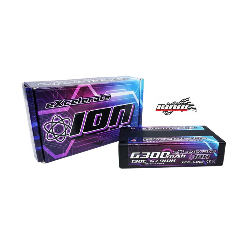Excelerate ION 2S 130C Hardcase LiPO (7.6V/6300mAh) Shorty Lipo Battery XCE-4012