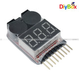 2 In1 Indicator 1-8S Lipo Li-ion Battery Voltage Tester Low Voltage Buzzer Alarm