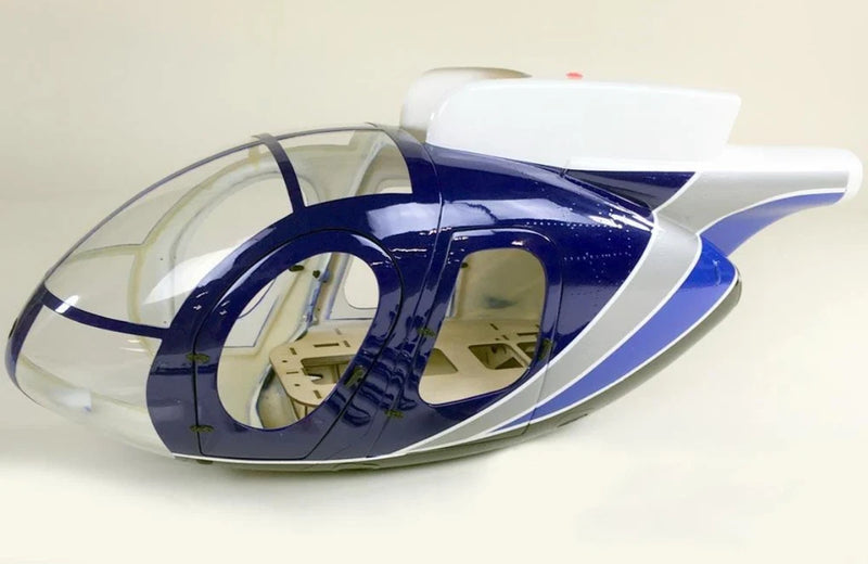 Roban MD500E 600 size  police blue painting RC helicopter scale KIT Fuselage