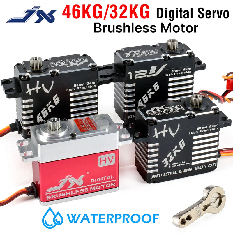 JX Waterproof Steering Servo 46KG 32KG Brushless Servo for RC Car Truck Crawler