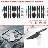 32pcs Propellers RC Drone Wing Accessory Black & Orange Stripe For DJI Mini SE