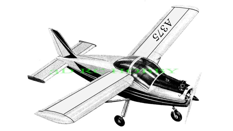 Bolkow Junior 33" RC Airplane Laser Cut Balsa Ply Short Kit W/ Plans