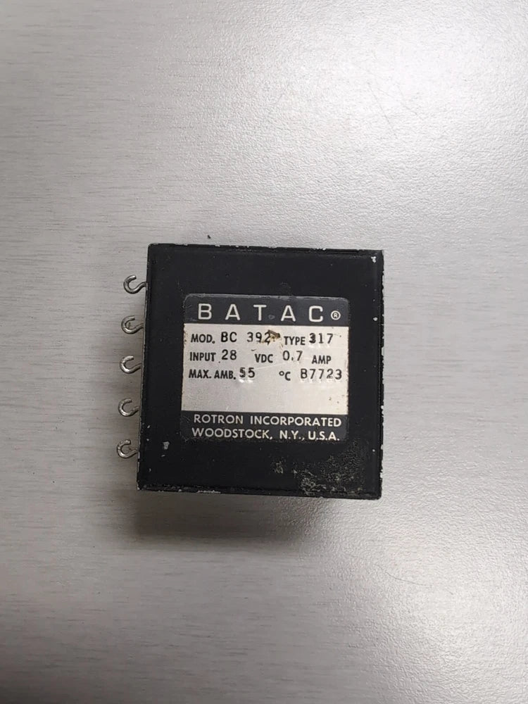 BATAC # BC 392 Type 317  Power Inverter Input 28vdc .7 Amp B7723
