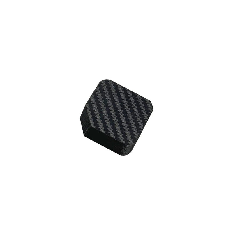 Carbon fiber DJI drone camera lens cover, black textured