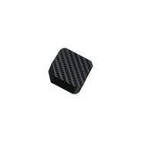 Carbon fiber DJI drone camera lens cover, black textured