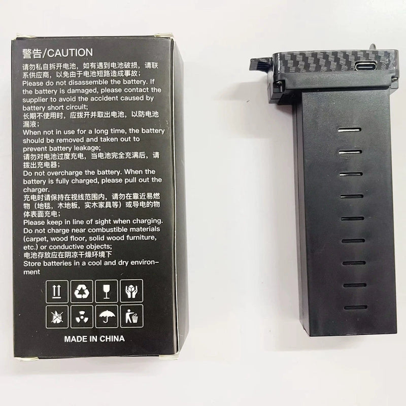 11.4V 8000mAh Battery for AE86 Pro Max Drone Quadcopter-Carbon Fiber Black 2pcs Battery