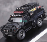 BN MK 1:64 HEC Black H2 Fire Dep. Rescue Vehicle ORV Model Diecast Metal Car