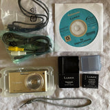 Panasonic LUMIX DMC-FX35 Compact Digital Camera Gold with Accessories