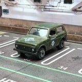 1:60 Lada Niva 2121 Green Diecast Model Car Toy Collection