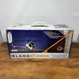 RC helicopter kit box with Eflite and Blade MCX S300 graphics, blue packaging
