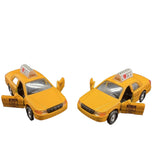 2 Pack I Love New York Modern Taxi Cab 9989D-ILNY Collectible Model Toy Car