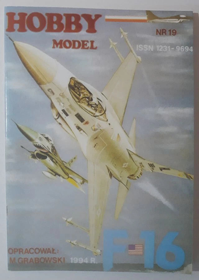 F-16 Fighting Falcon model kit box with fighter jet artwork and U.S. markings
