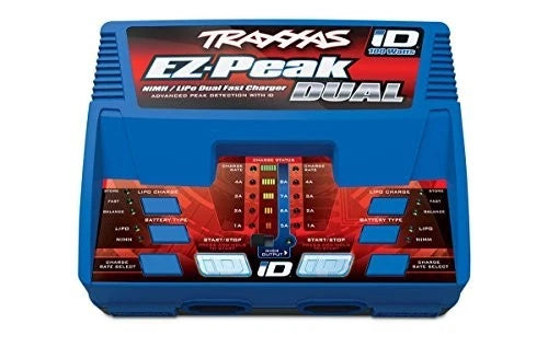 Dual Charger 100 Watt NiMH/LiPo for 2 Batteries, 12V DC Output Battery