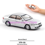 Xcartoys 1:64 Gen.6 Accord Silver Diecast Alloy Model Car Gift for Son