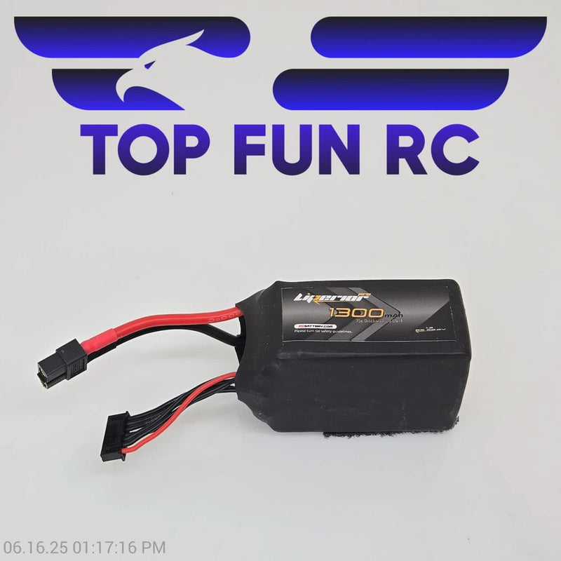 Liperior 1300MAH 3S 22.2V 75C Lipo Battery All Cells Balanced