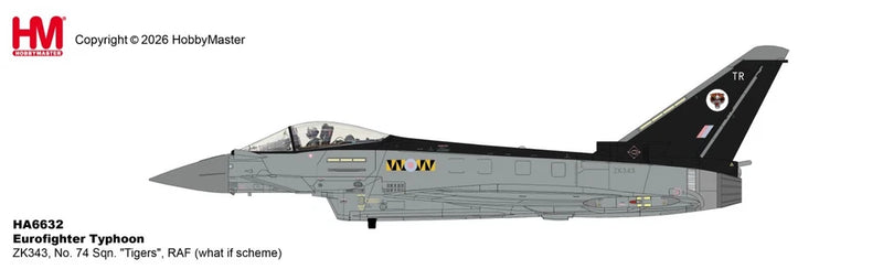 EUROFIGHTER TYPHOON RAF ZK343 #74 SQN TIGERS - HOBBYMASTER HA6632 1/72 PRE ORDER