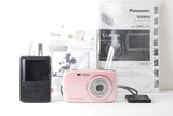 Panasonic LUMIX DMC-S1 Pink Compact Camera Retro Cute with Smartphone Adapter