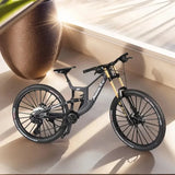 1:6 Scale Alloy Mountain Bike Model Realistic Gear Bicycle Toy Front Rear Shock