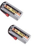 2PCS 7.4V 5500mAh 25C Lipo Battery For Wltoys 12428 12429 12423 feiyue 03 Q39 RC