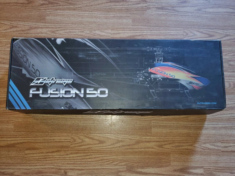 Outrage Fusion 50 Rc Helicopter Airframe Kit Incomplete!