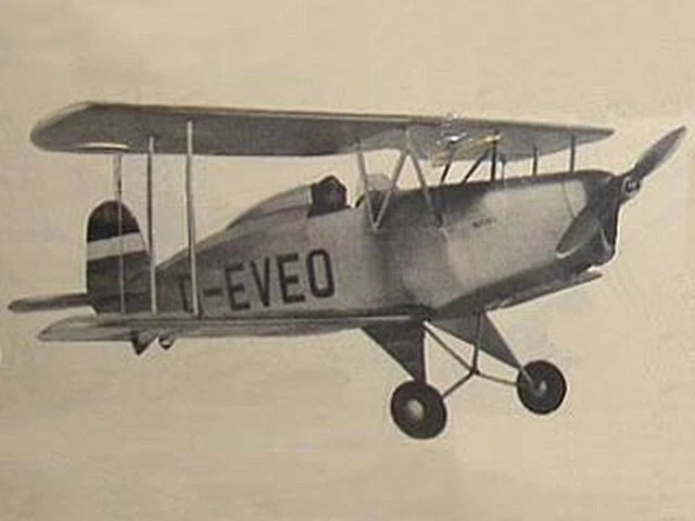 Bucker Jungmeister Biplane 32.5" RC Airplane Laser Cut Balsa Ply Short Kit Plans